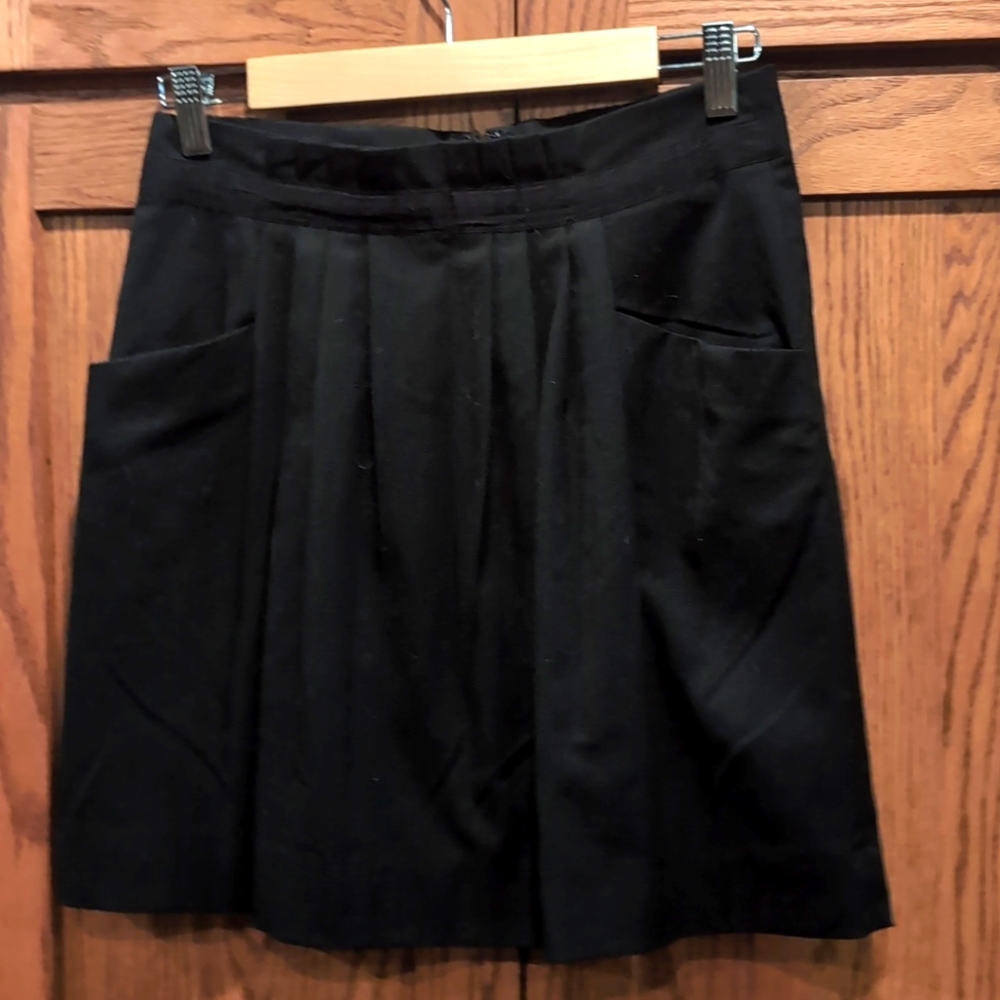 Black midi length skirt
